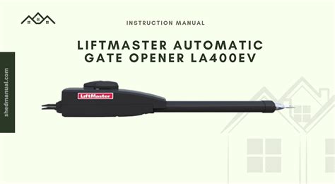 driveway gate opener manual